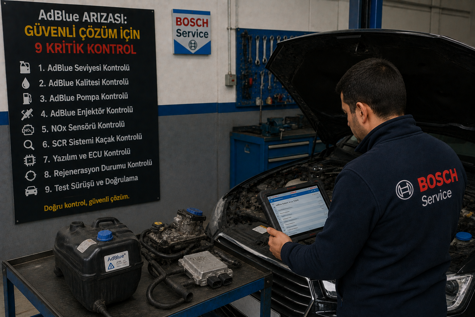 AdBlue Arızası: Güvenli Çözüm İçin 9 Kritik Kontrol