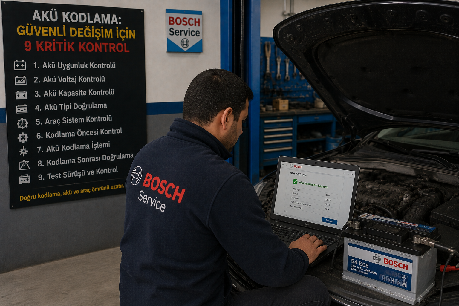 Akü Kodlama: Güvenli Değişim İçin 9 Kritik Kontrol